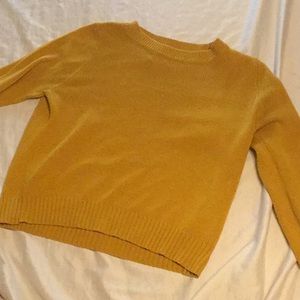mustard long sleeve women small top